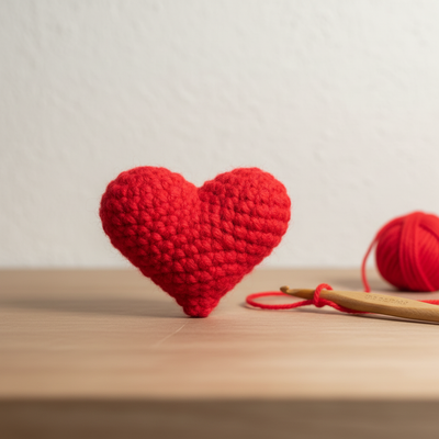 Coeur tricoté 💌